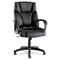 Alera Fraze Series 17.71 in. to 21.65 in. Seat Height Executive High-Back Swivel/Tilt Bonded Leather Chair - Black